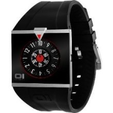 01 The One Unisex An04g03 Analog Square Black And Red