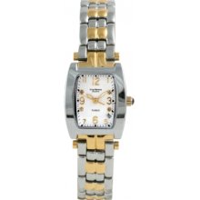 1963DLT Krug Baumen Tuxedo Two Tone 4 Diamond White Dial Steel-Two Ton...