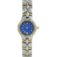 2615DL Krug Baumen Regatta 4 Diamond Blue Dial Two Tone Strap