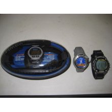 (3) Timex Triatholon Ironman Fitness System Flix 100m 100 Lap Icontrol Atlantis