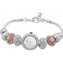 Accurist Lb1602p Ladies Core Charmed All Silver Stones Watch