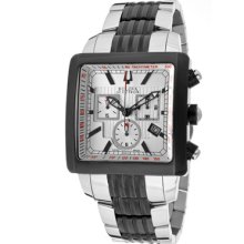 Accutron by Bulova Watches Men's Masella Chronograph Silver Dial Two T