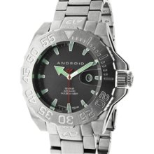 Android Men's Divemaster Silverjet-500 Automatic, Charcoal Dial Watch #AD442BK