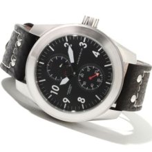 Android Men's Skyguardian Automatic Power Reserve Leather Strap Watch B