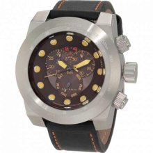 Android Men's Volcano AD515BRG Black Calf Skin Swiss Quartz Watch ...