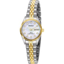 Armitron Women's Silvertone Mother-of-Pearl Watch