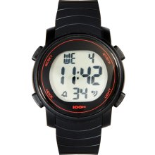 ASOS Black Silicon Digi Watch Black