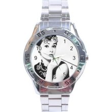 Audrey Hepburn Stainless Steel Analogue Menâ€™s Watch Fashion Hot