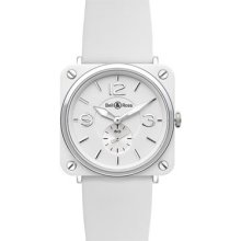 Bell & Ross BR-S White Ceramic Rubber