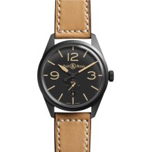 Bell & Ross Men's Vintage Black Dial Watch BRV123-Heritage