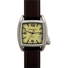 Bertucci C-1T Men's Watch - Titanium - Chestnut Latigo Leather Strap -