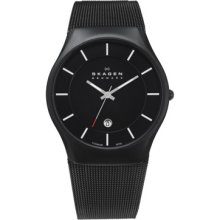 Black Mesh Titanium Men's Watch