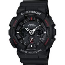 Black / Red G-shock Casio Ga120-1a Sleak Rare Moto Gear Disk Breaks Rare Gr8 Gft