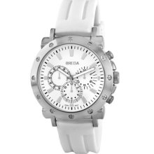 Breda Men's 'tripp' White Silicone Watch