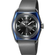 Breil Men's Black and Blue Themed Rubber Strap TW0982 Watch