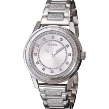 Breil 'Orchestra' Round Crystal Bracelet Watch