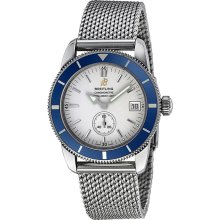 Breitling Aeromarine Superocean Heritage 38 Silver Dial Mens Watch A3732016-G641