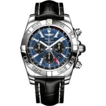 Breitling Chronomat GMT Croco Strap AB041012/C834-croco-blue-tang