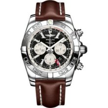 Breitling Chronomat GMT Leather Strap AB041012/BA69-leather-black-tang