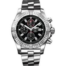 Breitling Super Avenger Stainless Steel A1337011/B907-leather-black-tang