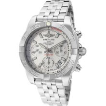 Breitling Watches Men's Chronomat 41 Chronograph Silver Dial Stainless