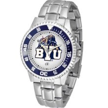 Brigham Young Cougars BYU Mens Steel Bandwrist Watch