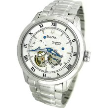 Bulova Automatic Silver Mens Watch 96a118