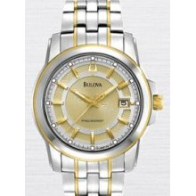 Bulova Precisionist Langford Men`s 2-tone Stainless Steel Dress Watch