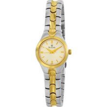 Bulova Two-tone Stainless-steel Ladie's Watch 98l137