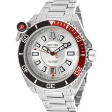 Bulova Watches Men's Precisionist Silver Dial Stainless Steel Stainles