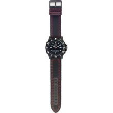 Caliber Ani Digi Cordura Strap Watch - Black/Red - One Size