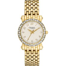 Caravelle by Bulova Women's 45L122 Glamours Gold Tone and Crystal ...