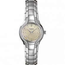 Caravelle by Bulova Women's 43R000 Diamond Accented Mother of Pearl Dial Watch