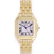 Cartier Panther 18K Gold Men's 27mm Quartz Watch W25014B9