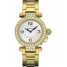 Cartier Pasha 32mm Diamond Ladies Watch WJ11945G