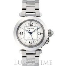 Cartier Pasha C Stainless Steel White Ladies' Watch - W31074M7