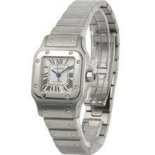 Cartier Women's Santos Galbee White Dial Watch W20054D6