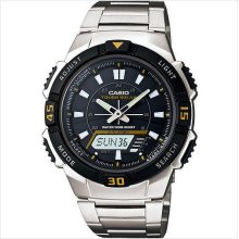 Casio aqs800wd-1ev solar multi-function analog-digital men's watch