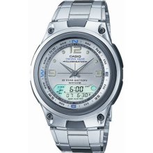 Casio Aw-82D-7Avef Mens Combi Bracelet Watch