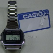 Casio Chrono Alarm Lcd Wrist Watch A158wa-1df