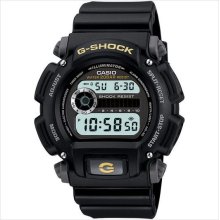 Casio g-shock 200 meter watch, black resin strap, dw9052-1b