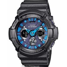 Casio G-Shock XL Analog-Digital Purple & Blue Dial Gloss GA200SH-2A