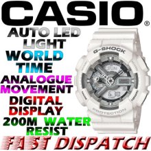 Casio Men's G-shock Crazy Colour Ga-110c-7aer Combi World Time Watch