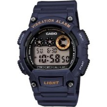 Casio Men's Super Illuminator Blue Vibrating Alarm Watch W735h-2avcf