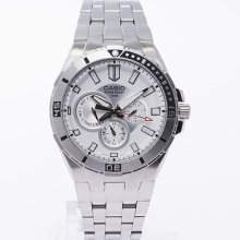 Casio Mtd1060d-7a White Dial Stainless Steel Dress 100m Diver Menâ€™s Watch