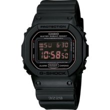 Casio Shock All Black Military Digital Water Resistant Dw5600ms-1