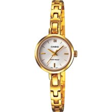 Casio Women's Core LTP1351G-7C Gold Stainless-Steel Quartz Watch with Mother-Of-Pearl Dial