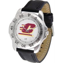 Central Michigan Chippewas CMU Mens Leather Sports Watch