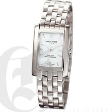 Charles Hubert Classic Mens White Dial Stainless Steel Elegant Bracelet Watch 3666-WM