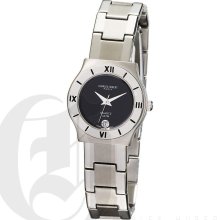 Charles Hubert Premium Ladies Round Black Dial Watch 6591